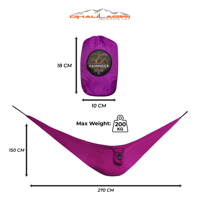 DH Hammock Single Nest Nylon - Gambar 3