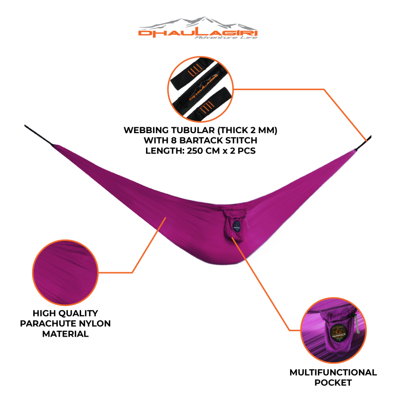 DH Hammock Single Nest Nylon - Gambar 2