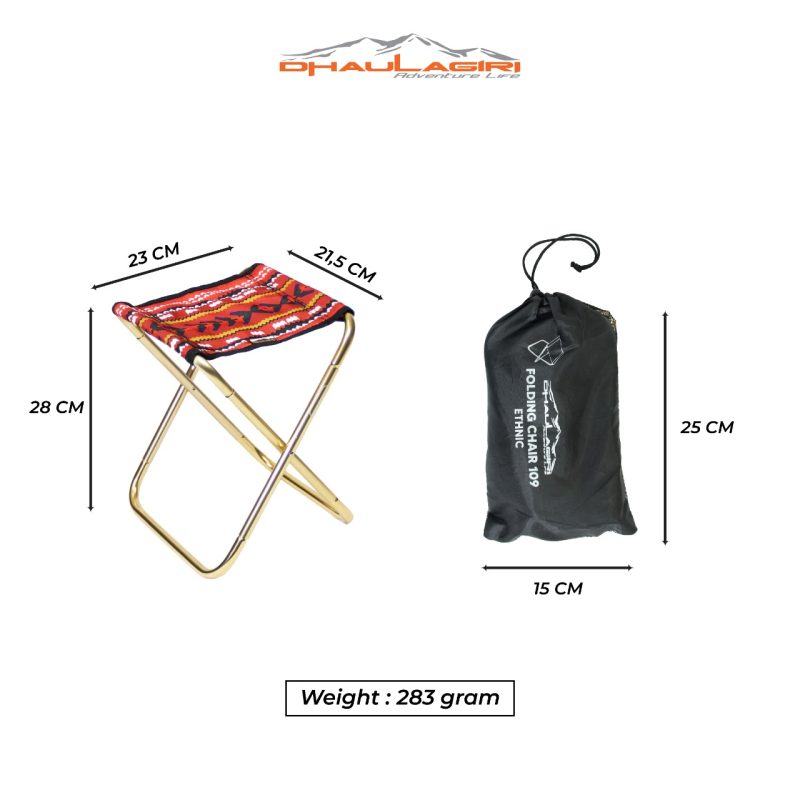 DH Folding Chair FC 109 Ethnic - Gambar 2